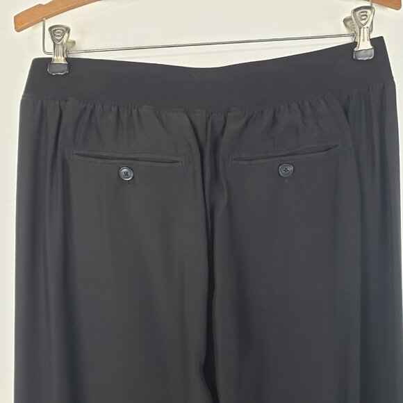 ATM Silk Joggers Black Pull On Pants AW9001-BD Lightweight Essential Size Small - Picture 5 of 9
